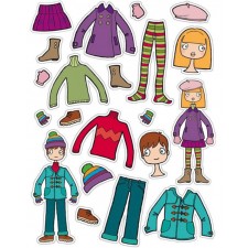 GOMMETTES APLI KIDS THEME VETEMENTS 12 FEUILLES