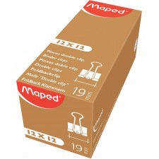 PINCES 19 MM  COLORIS NOIR  BOITE DE 12