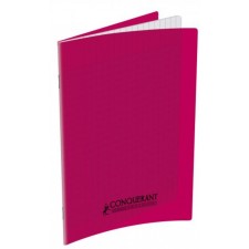 CAHIER AGRAFE 170X220 POLYPRO ROSE 90G 48 PAGES CLASSIQUE