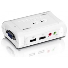 KIT DE SWITCH TRENDNET -209K - KVM 2 PORTS VGA USB+AUDIO +2 CABLES
