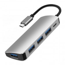 HUB D2 DIFFUSION USB C 5 PORTS  4 PORTS USB 3-0 + 1 PORT USB C