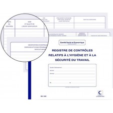 REGISTRE CONTROLE TECHNIQUE ET SECURITE 210X297 20 PAGES