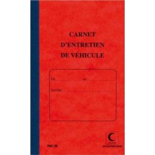 CARNET ENTRETIEN VEHICULE 210X130 32 PAGES PROTEGE CAHIER CRISTAL
