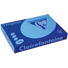 RAMETTE PAPIER CLAIREFONTAINE FORMAT A3 -160 G - 250 FEUILLES BLEU ROYAL