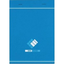 BLOC-NOTES A5 PETITS CARREAUX 5MM 200 PAGES AGRAFEES