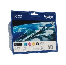 CARTOUCHE ENCRE BROTHER LC985 PACK DE 4 COULEURS 