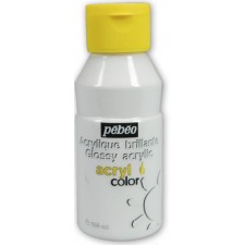 PEINTURE ACRYLIQUE ACRYLCOLOR PEBEO 150ML BLANC DES 5ANS
