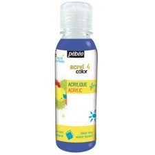 PEINTURE ACRYLIQUE ACRYLCOLOR PEBEO 150ML BLEU PRIMAIRE DES 5 ANS