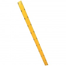 REGLE A TABLEAU PLASTIQUE AVEC POIGNEE 1 M JAUNE