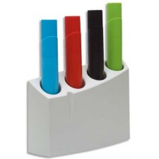 PORTE MARQUEUR MAGNETIQUE 4 PCS BLANC