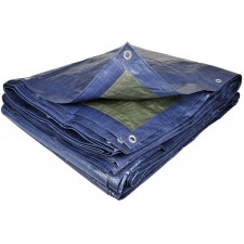 BACHE LOURDE PROFESSIONNELLE TERRE JARDIN 10X15M BLEUE