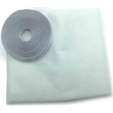 FILET MOUSTIQUAIRE PORTE 75X210 LOT DE 2 BLANC