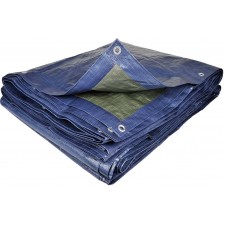 BACHE LOURDE TERRE JARDIN 6X10M BLEUE