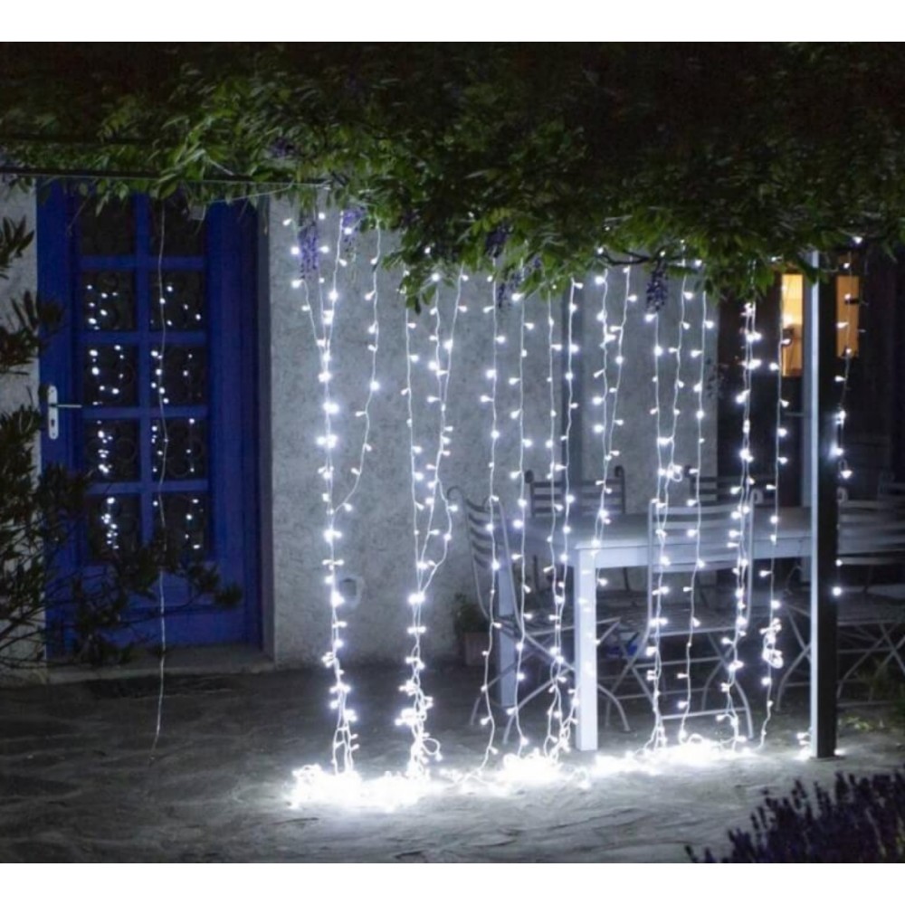 Guirlande lumineuse LED à piles avec télécommande, luminaire décoratif  d'extérieur, idéal pou Remote usb, 10M 100LED