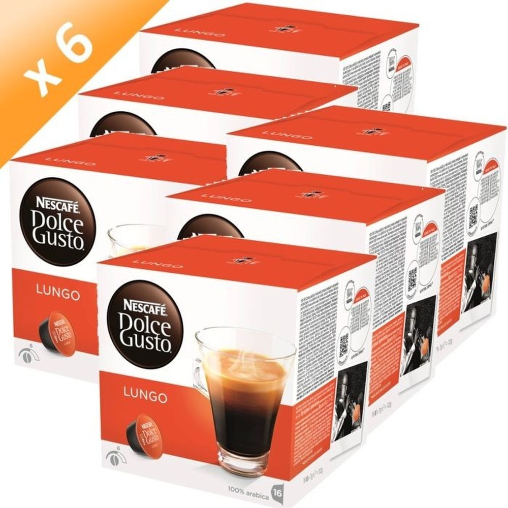 DOLCE GUSTO LUNGO 16 CAPSULES 112G X6