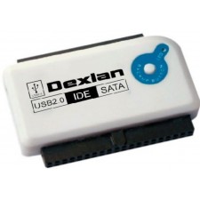 ADAPTATEUR USB DEXLAN VERS SATA - IDE PLUS ALIMENTATION BLANC