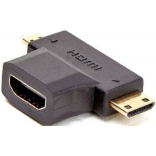 ADAPTATEUR D2 DIFFUSION 2 EN 1 HDMI MICRO HDMI + MINI HDMI/M  HDMI/F OR