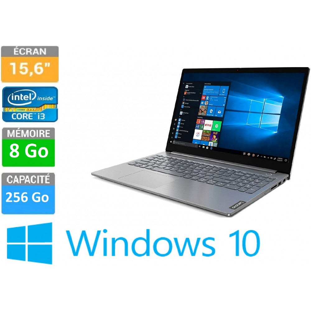 LENOVO ThinkBook 15 Intel Core i3 15 Pouces FHD Windows 10 Famille