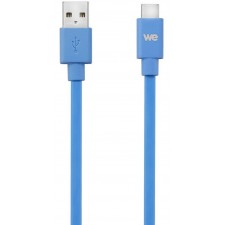 CABLE USB-C WE MALE PLAT 1M USB3-1 BLEU