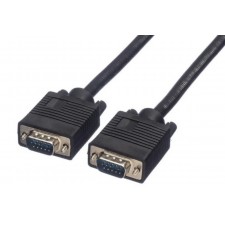 CABLE D2 VGA MALE-MALE 1-8M NOIR AVEC FERRITE FHD