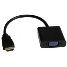 ADAPTATEUR D2 VGA  F  -HDMI  M   VGA NIKEL  HDMI OR 0-15M NOIR