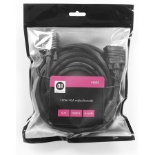 CABLE VGA MALE FEMELLE 5M D2 FHD NOIR