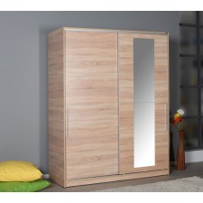 ARMOIRE LUIS PORTES COULISSANTES AVEC MIROIR 160X207X60CM SONOMA