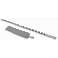 BALAI EXTRA PLAT ANTI POUSSIERE AVEC MANCHE TELESCOPIQUE 66 A 105 CM