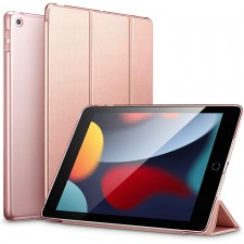 ETUI 3EN1 POUR IPAD 9.7'' OR ROSE FONCTION SOM-REV AUTO RABAT AMOVIBLE