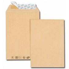 BOITE DE 500 POCHETTES NEUTRES FORMAT 162X229 KRAFT BRUN 90 GRS SANS FEN
