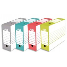 BOITES ARCHIVES DOS 10CM MONTAGE AUTOMATIQUE CARTON ASSORTIS