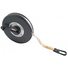 DOUBLE DECAMETRE RUBAN PLASTIQUE 20M NOIR