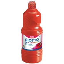 FLACON 1L - ROUGE VERMILLON GIOTTO GOUACHE EXTRA QUALITY SUPER CONCENTREE