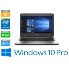 ORDINATEUR PORTABLE HP PROBOOK 650 G2 15  I5-6300U 8GB 256GB SSD W10P - RECONDITIONNE