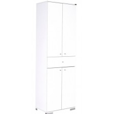 ARMOIRE A USAGES MULTIPLES POUR RANGEMENT BLANC LAQUE