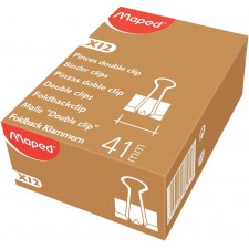 BOITE DE 12 PINCES 41 MM COLORIS NOIR