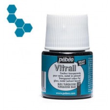 PEINTURE VITRAIL SOLV-FL 45ML BLEU TURQUOISE