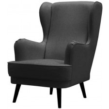 FAUTEUIL KARLY A91212 TISSU GRIS ANTHRACITE