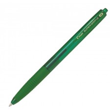 STYLO BILLE - VERT - POINTE MOYENNE SUPER GRIP G RETRACTABLE
