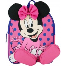 SAC A DOS 31 CM AVEC DETAILS 3D MINNIE ROSE