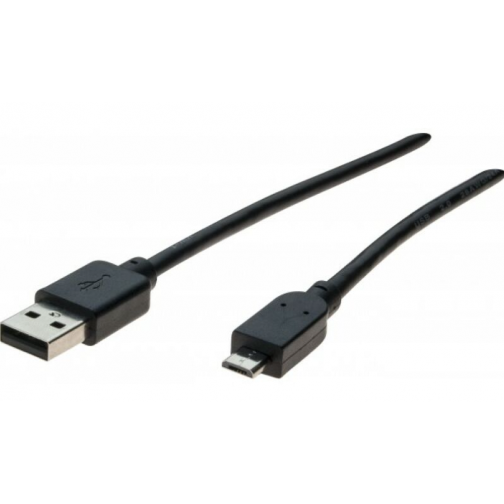 Câble USB de couleur blanc et d'une longueur de 2 mètres (A/B)