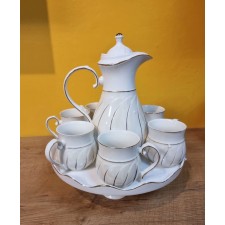 SET DE TASSE ZQ02668 EN CERAMIQUE BLANC