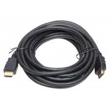 CABLE HDMI MALE-MALE 5M NOIR PLAQUE OR 4K AWG 26 D2 DIFFUSION