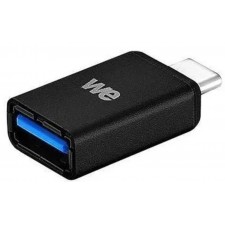 ADAPTATEUR OTG USB C MALE-USB A FEMELLE NOIR WE