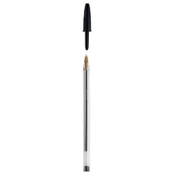 STYLO À BILLE BIC CRISTAL ORIGINAL POINTE CONIQUE M NOIR