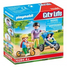 FIGURINES PLAYMOBIL MAMAN AVEC ENFANTS