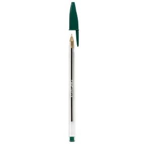 STYLO À BILLE BIC CRISTAL ORIGINAL POINTE CONIQUE M VERT