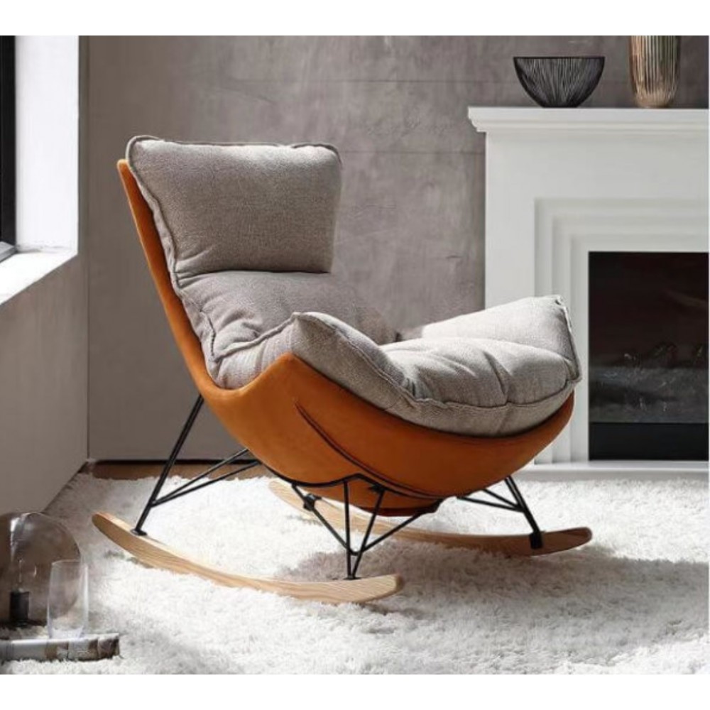Rocking chair confort chambre bébé «COCON» | beige