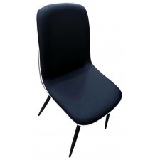 CHAISE DE TABLE PIEDS EN METAL 2 NOIR