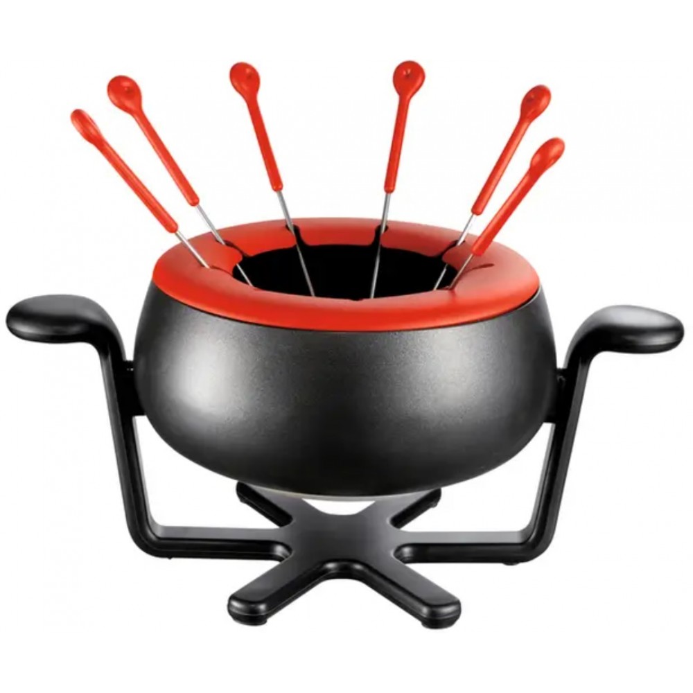 APPAREIL A FONDUE MOULINEX EF150811 ACCESSIMO NOIR/ROUGE 1000WATTS 1,38KG